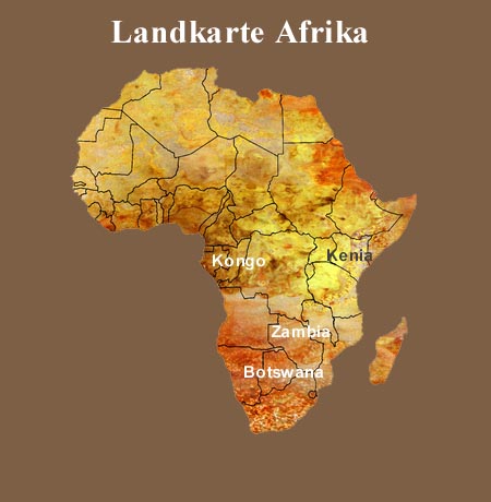 Afrikalandkarte